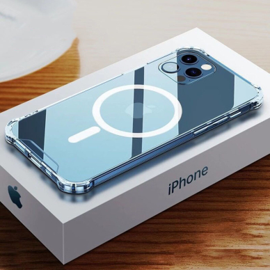 iPhone 12 PRO MAX raudona MagSilicone nugarėlė 10