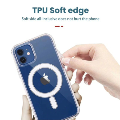 iPhone 12 PRO MAX raudona MagSilicone nugarėlė 4