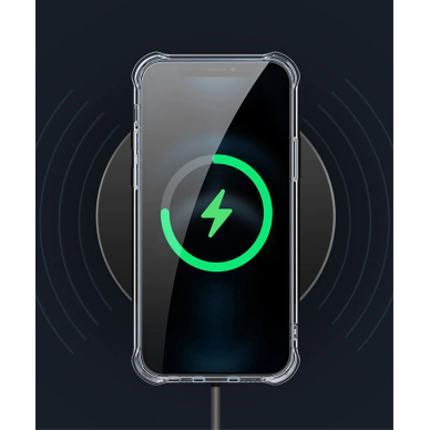 iPhone 12 PRO MAX raudona MagSilicone nugarėlė 5