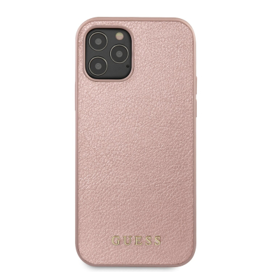 iPhone 12 Pro Max rožinė GUESS nugarėlė GUHCP12LIGLRG 3