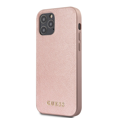 iPhone 12 Pro Max rožinė GUESS nugarėlė GUHCP12LIGLRG 2