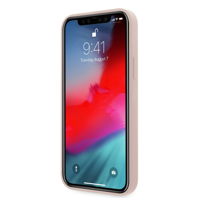 iPhone 12 PRO MAX rožinė GUESS nugarėlė GUHCP12LLSLMGLP 1