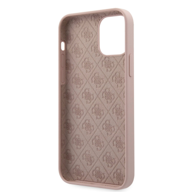 iPhone 12 PRO MAX rožinė GUESS nugarėlė GUHCP12LLSLMGLP 6