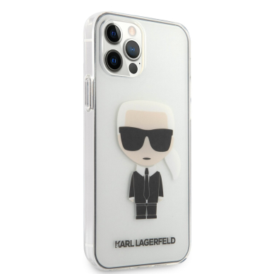 iPhone 12 PRO MAX skaidri KARL LAGERFELD nugarėlė KLHCP12LTRIK 4