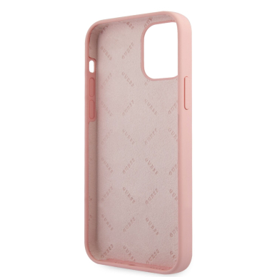 iPhone 12 Pro Max šviesiai rožinė GUESS nugarėlė GUHCP12LLSVSPG 6