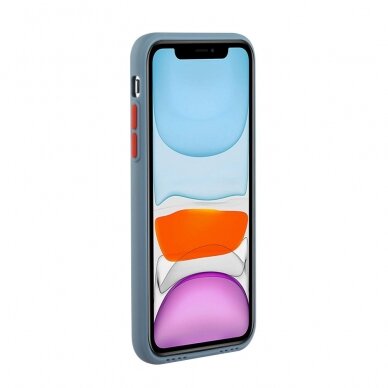 iPhone 12 PRO MAX Tracy grey blue nugarėlė SOLID WITH CARD SLOT 4