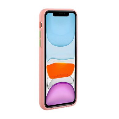iPhone 12 PRO MAX Tracy rožinė nugarėlė SOLID WITH CARD SLOT 4