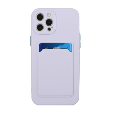iPhone 12 PRO MAX Tracy violetinė nugarėlė SOLID WITH CARD SLOT 1