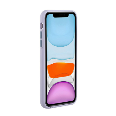 iPhone 12 PRO MAX Tracy violetinė nugarėlė SOLID WITH CARD SLOT 2