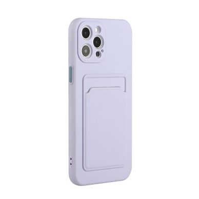 iPhone 12 PRO MAX Tracy violetinė nugarėlė SOLID WITH CARD SLOT 4