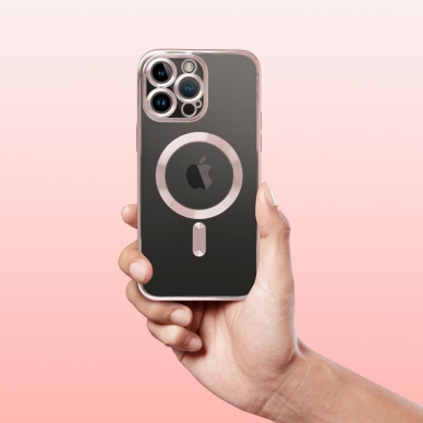 iPhone 12 PRO rose gold MagElectro nugarėlė 2