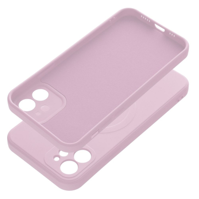 iPhone 12 šviesiai rožinė MagSilicone nugarėlė 5