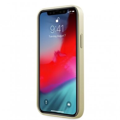iPhone 12/12 PRO aukso spalvos GUESS nugarėlė GUHCP12MIGLGO 1