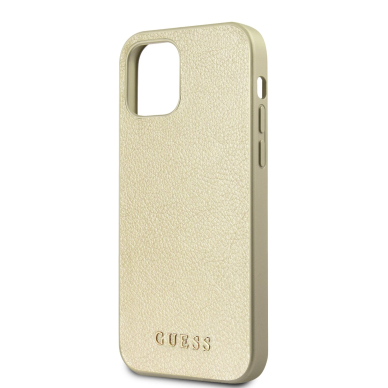 iPhone 12/12 PRO aukso spalvos GUESS nugarėlė GUHCP12MIGLGO 5