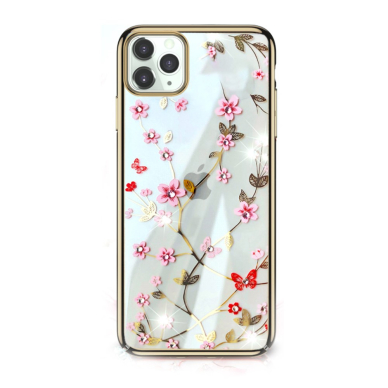 iPhone 12/12 PRO aukso spalvos SULADA Bloom nugarėlė