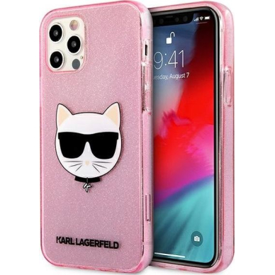 iPhone 12/12 PRO glitter rožinė KARL LAGERFELD nugarėlė KLHCP12MCHTUGLP iPhone 12/12 PRO glitter rožinė KARL LAGERFELD nugarėlė KLHCP12MCHTUGLP