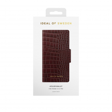 iPhone 12/12 PRO iDeal Of Sweden dėklas Scarlet Croco 5