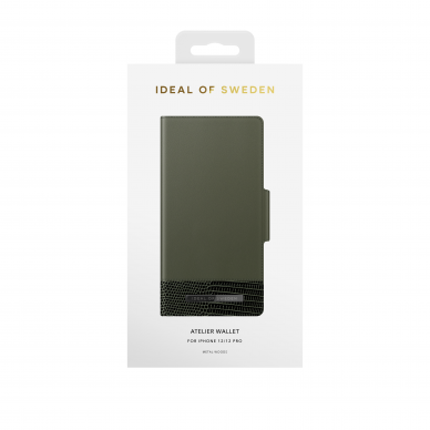 iPhone 12/12 PRO iDeal Of Sweden dėklas Unity Wallet Metal Woods 1
