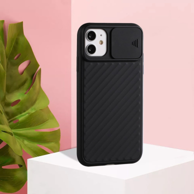 iPhone 12/12 PRO juoda Tracy CAMSHIELD nugarėlė 5