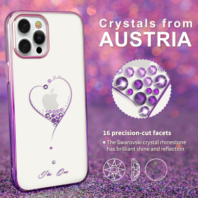 iPhone 12/12 PRO KINGXBAR Crystal violetinė nugarėlė WISH 1