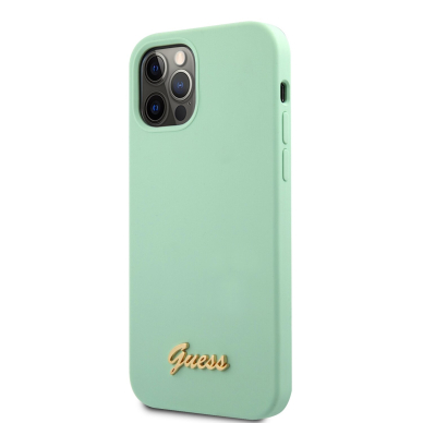 iPhone 12/12 PRO mėtos spalvos GUESS nugarėlė GUHCP12MLSLMGGN 2
