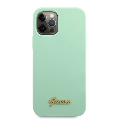 iPhone 12/12 PRO mėtos spalvos GUESS nugarėlė GUHCP12MLSLMGGN 3