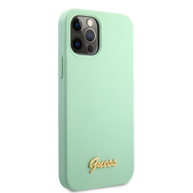 iPhone 12/12 PRO mėtos spalvos GUESS nugarėlė GUHCP12MLSLMGGN 4