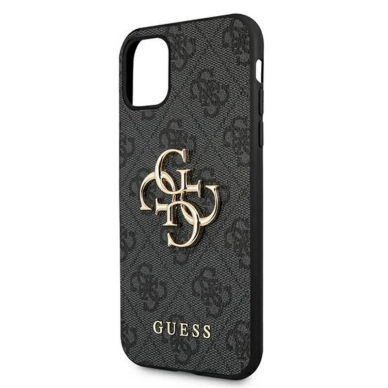 iPhone 12/12 PRO grey Metal Logo GUESS nugarėlė 1