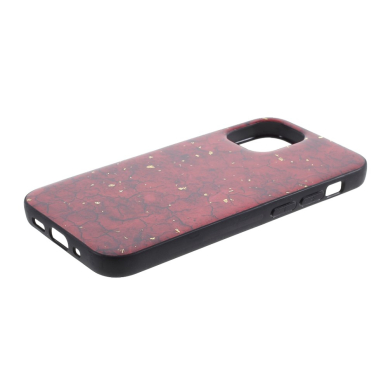 Iphone 12/12 PRO raudona EPOXY MARBLE nugarėlė 2