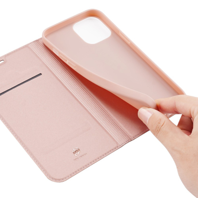 Iphone 12/12 PRO rausvas DUX DUCIS dėklas 5