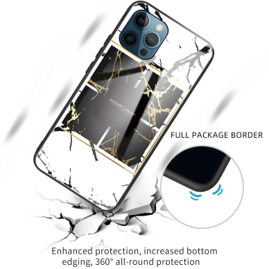 iPhone 12/12 PRO Tracy glass nugarėlė White Style V 1