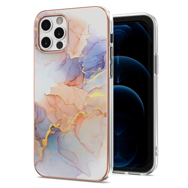 iPhone 12/12 PRO Tracy nugarėlė MILKY WAY MARBLE White