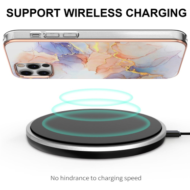 iPhone 12/12 PRO Tracy nugarėlė MILKY WAY MARBLE White 3