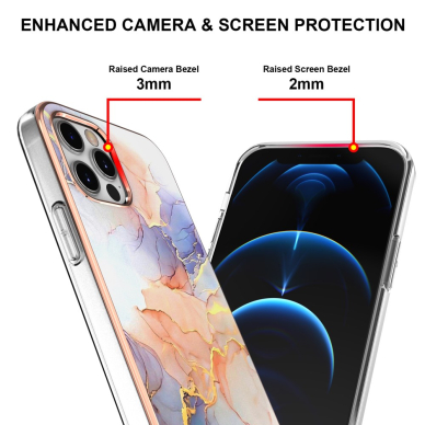 iPhone 12/12 PRO Tracy nugarėlė MILKY WAY MARBLE White 4
