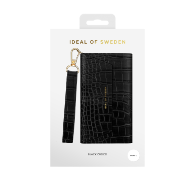iPhone 13 iDeal Of Sweden dėklas Cassette Clutch Black Croco 1