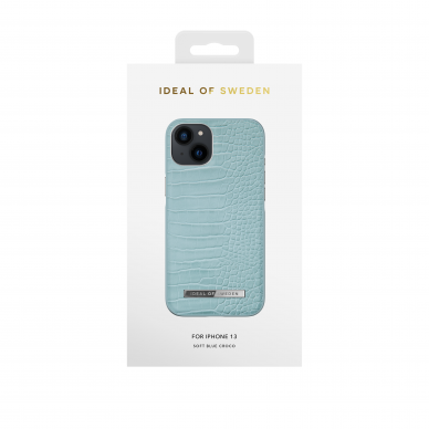 iPhone 13 iDeal Of Sweden nugarėlė Soft Blue Croco 1