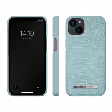 iPhone 13 iDeal Of Sweden nugarėlė Soft Blue Croco 2