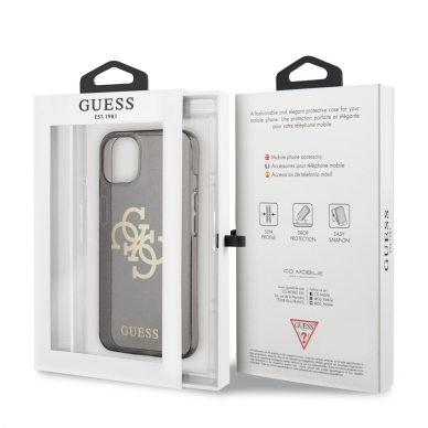 iPhone 13 juoda glitter GUESS nugarėlė GUHCP13MPCUGL4GBK 7