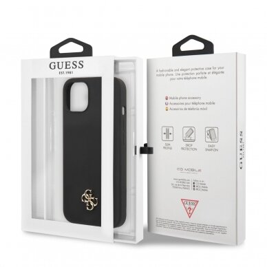iPhone 13 juoda GUESS nugarėlė GUHCP13MS4LK 4
