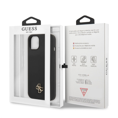 iPhone 13 juoda GUESS nugarėlė GUHCP13MS4LK 4