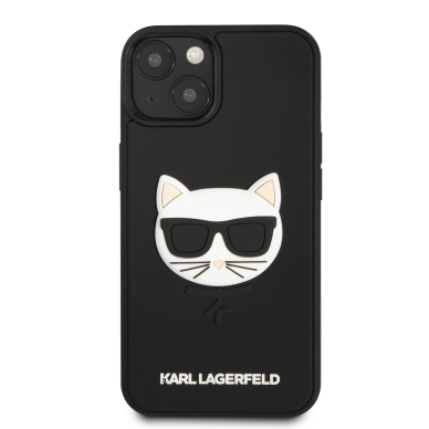 iPhone 13 juoda KARL LAGERFELD nugarėlė KLHCP13MCH3DBK 3