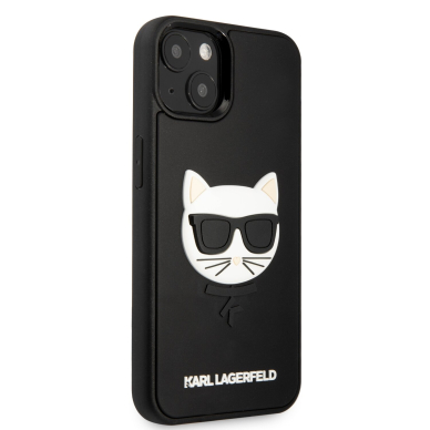 iPhone 13 juoda KARL LAGERFELD nugarėlė KLHCP13MCH3DBK 4