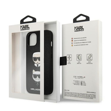 iPhone 13 juoda KARL LAGERFELD nugarėlė KLHCP13MSAKICKCBK 7