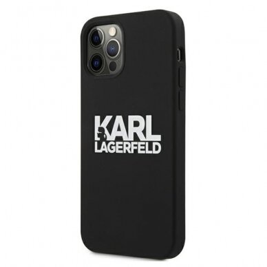 iPhone 13 juoda KARL LAGERFELD nugarėlė KLHCP13MSLKLRBK 1