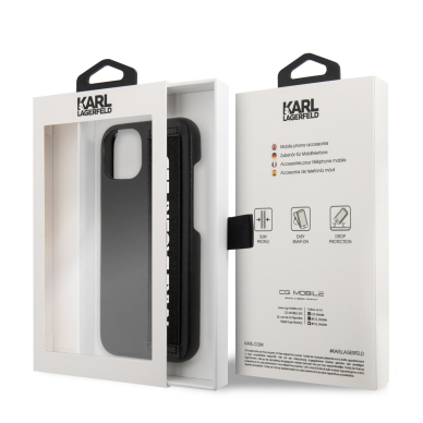 iPhone 13 juoda KARL LAGERFELD nugarėlė KLHCP13MSTKLBK 7