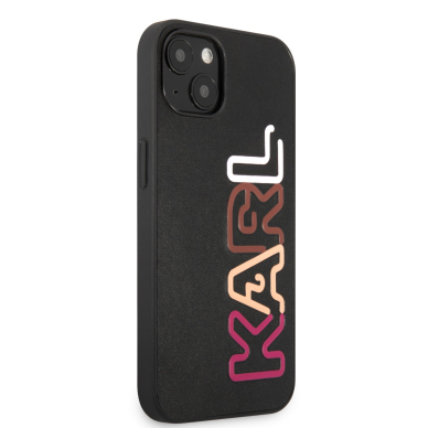 iPhone 13 juoda+multi. KARL LAGERFELD nugarėlė KLHCP13MPCOBK 4