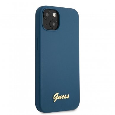 iPhone 13 mėlyna GUESS nugarėlė GUHCP13MLSLMGBL 3