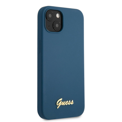 iPhone 13 mėlyna GUESS nugarėlė GUHCP13MLSLMGBL 3