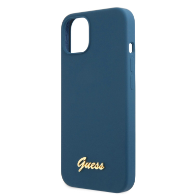 iPhone 13 mėlyna GUESS nugarėlė GUHCP13MLSLMGBL 4