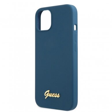 iPhone 13 mėlyna GUESS nugarėlė GUHCP13MLSLMGBL 4